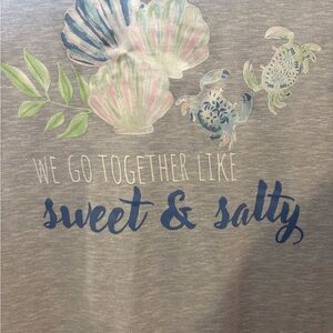 PJ Sea Shell Crab Print- women’s size small